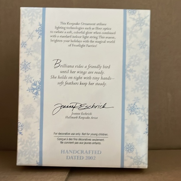 Frostlight faerie too collection “ Baby Brillana”  by Hallmark Keepsakes  NWT - Picture 2 of 6